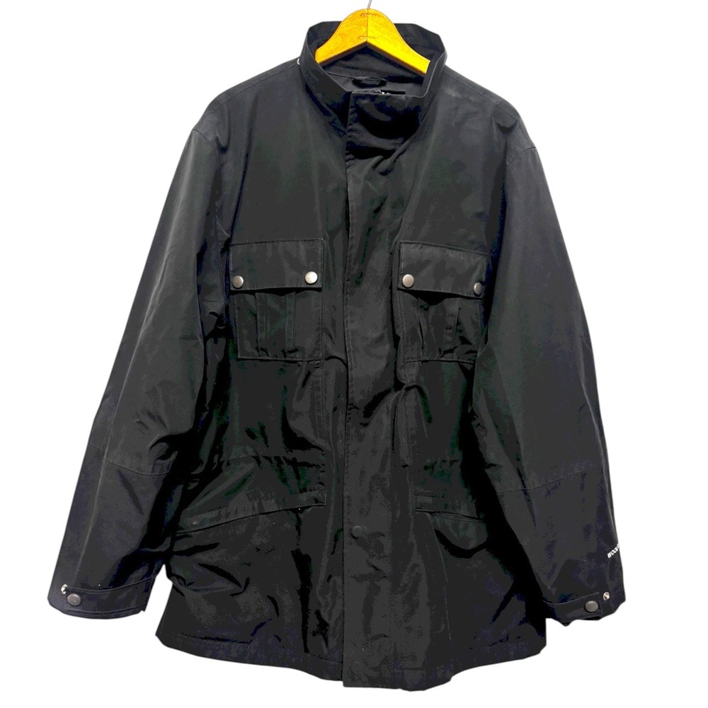 Woolrich Mens Black Full Zip Cargo Pocket Utility Jacket‎